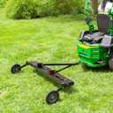 Brinly 48" Tow Behind Grass Dethatcher, Removes Thatch on Large Lawns in Less Time - Flat Black