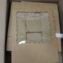 qiqee Auto-pop up 50 Packs Bakery Box With Window 8x8x2.5 inch Brown Pie Boxes Pastry
