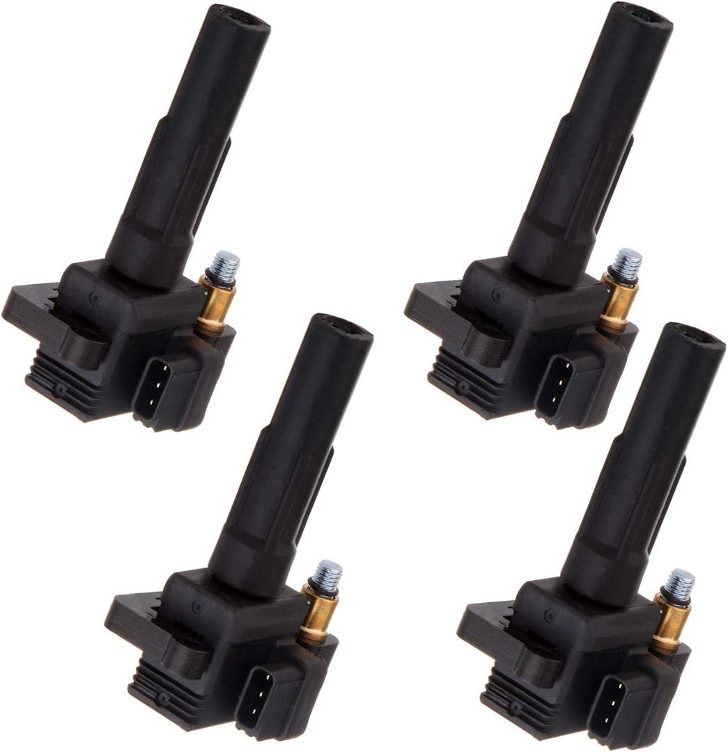 OCPTY Suitable 2004-2010 for Subaru Forester 2.5L/H4,2006 for Saab 9-2X 2.5L/H4 Automotive Replacement Ignition Coils 3-Pins #UF508 (Set of 4)