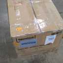 Yaheetech Dining Chairs Set of 4 Fabric Parson Upholstered Kitchen Chairs with Padded Seat and Solid Wood Legs for Dining Room/Restaurant, Armless Design, Khaki