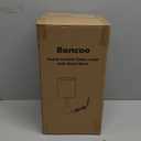 Boncoo Touch Control Table Lamp, 3 Way Dimmable Simple Night Light Lamp with White Lampshade Silver Metal Base, Small Bedside Table Lamp for Bedroom, Office, Dorm, A19 9W 3000K Bulb Included