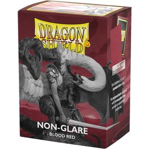 Dragon Shield | Standard Size Card Matte Sleeves | 100 CT - Non Glare Smooth & Tough Premium TCG Sleeves | Compatible with Pokémon, Flesh & Blood, One Piece & Magic the Gathering | Blood Red