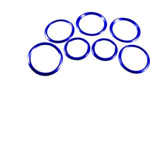 For Mercedes Benz A Class W177 2019-2021 .Center Console Air Conditioning Outlet Circles Decoration Stickers Trim(BLUE)