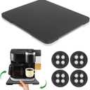 360 Rolling Tray Bamboo Appliance Slider for Kitchen Appliances, Coffee Maker Mat Tray for Countertops Sliding Tray for Coffee Maker Appliances Mat Easily from Under The Cabinet Black 11.613.9