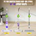 60 Pcs Power Mop Pads for Swiffer PowerMop 500+ Strips Multi-Surface Refill Pad Disposable Spray Mopping Pads Head Refills for Floor Cleaning (Quick-Absorb, No Residue & Disposable)