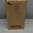 Soilsiu Candle Warmer Lamp with Timer, Electric Black Candle Warming Light for Bedroom, Dimmable Wax Melts Warmer for Home Decor Beside Lamp Gifts for Women (2 Bulbs Included)