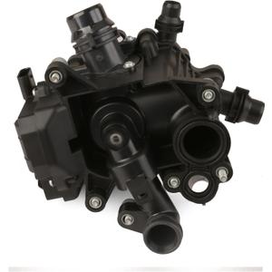 MITZONE Engine Coolant Thermostat Housing Heat Manage Module compatible with 2017-2021 BMW X3 X4 230i 330e 330i 430i 530e 530i 740e xDrive B46 B48 2.0L Replace 11537644811