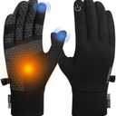 Benirap Winter Gloves Touchscreen Windproof Thermal Gloves Men Women Cycling Running Climbing Skiing Driving Gloves S