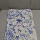 AnyDesign Chinoiserie Floral Kitchen Towels Blue White Flowers Bird Dish Towels 18 x 28 Inch Decorative Hand Drying Tea Towel for Farmhouse Cooking Baking Cleaning Wipes, Set of 1