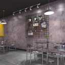 Wall Paper Peel and Stick Modern Concrete Wallpaper Purple Silver Metallic Rusty Industrial Cement Wallpaper Extra Wide Contact Paper for Countertops Basement Wall Covering for Walls 24"x354"