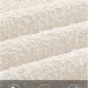 MEROKEETY Women's Fuzzy 2 Piece Outfit Winter Long Sleeve Off Shoulder Pullover Top Midi Skirt Matching Lounge Sets (Beige)