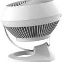 Vornado 560 Medium Air Circulator Floor Fan, 4-Speed, Quiet Fan for Bedroom, Office, Dorm Room, with Chrome Glide Bar Adjustable Tilt, Electric Cooling Fan, White