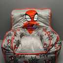 Marvel Spidey and His Amazing Friends Kids Micromink Bean Bag Sofa Chair,Soft Padded Toddler Seat with Piping & Carry Handle,Cozy Lounge Chair for Ages 3+