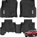 YITAMOTOR Floor Mats Compatible with Toyota 4Runner 2013-2024 & 2014-2023 Lexus GX460, Custom Fit Floor Liners 1st & 2nd Row All Weather Rubber Automotive Mats, Black