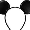 JIAHANG Mouse Ear Headband for Unisex Adult (Pu Black)
