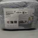 Momcozy Pregnancy Pillows for Sleeping, U Shaped Full Body Maternity Pillow with Removable Cover - Support for Back, Legs, Belly, HIPS for Pregnant Women, 57 Inch Pregnancy Pillow for Women, Grey