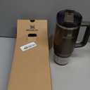 STANLEY Quencher H2.0 Tumbler with Handle and Straw 30 oz | Flowstate 3-Position Lid | Cup Holder Compatible for Travel | Insulated Stainless Steel Cup | BPA-Free | Fluted Gunmetal Shine