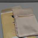 Bedsure Satin Pillowcase with Zipper, King Size Satin Pillow Cases Set of 2, Similar to Silk Pillow Cases 2 Pack, Silky & Soft Pillow Cover for Hair and Skin, Gifts for Women Men, Beige, 20x36 Inches