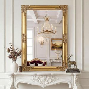 Vintage Gold Mirror for Wall, 28"x40" Antique Decorative Ornate Baroque Mirror for Living Room, Entryway, Bathroom, Fireplace
