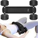 Hip Thrust Belt, Balency Hip Thrust Belt for Dumbbells Heavy, Booty Belt for Hip Thrust, Slip-Resistant Padding Hip Thrust Belt for Gym or Home Workouts, Hip Thrust Band for Dumbbell Kettlebell Plate (Black)