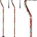 Elegant Walking Cane for Women, Foldable & Adjustable Cane for Seniors with Self-Standing Tip | Lightweight Mobility Aid for Stability & Balance Support