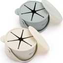 Snack Cups for Toddlers, Silicone Snacks Containers, Baby Food Catcher Spill Proof, Kid Snacks Holder with DustProof Lid, 2 Pack Dishwasher Safe and BPA Free 9 Oz (Green Milieu)