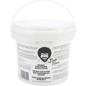 Bob Ross Cleaning Bucket & Screen-White ((Pack of 1))