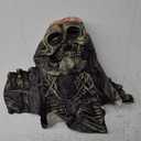 Didiseaon Creepy Halloween Full Head Skull Mask With Movable Jaw Scary Skeleton Mask Halloween Scary Latex Helmet Devil Costume For Adults Masquerade Costume Party Props