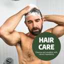 Dr. Squatch Natural Hair Bundle for Men - Healthy, Full Looking Hair - Pine Tar Shampoo (11 fl oz), Pine Tar Conditioner (11 fl oz)