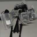 SUNVIE All-In-One LED Landscape Lighting Kit, 8-Pack Low Voltage Landscape Lights with Transformer and 65FT UL-Listed Wire, 3000K Waterproof Outdoor Uplights with Connectors for Yard House Garden Tree