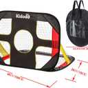 Kidodo Portable Soccer Goal Net Set - Pop Up Training Soccer Goals for Backyard - Indoor or Outdoor Versions - Easy Assembly - Great for Kids and Adults