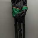 Overmont Oversized Folding Camping Chair - 450lbs Support with Padded Cushion Cooler Pockets - Heavy Duty Collapsible Chairs for Sports Garden Beach Fishing Green