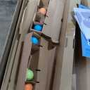 Pikler Triangle Set, 7-in-1 Foldable Climbing Toys Indoor, Wooden Playground Jungle Gym with Arch & Ramp & Ladder, Montessoris Kids' Indoor Climbers Activity Center for Boy Girl Gift (Pink-cat)