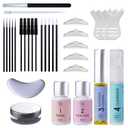 Lash Lift Kit, Beginner/Professional Lash Lamination Kit, Safe & Effective Eyelash Lift, Lasts 6-8 Weeks, 15 Applications, DIY Perm - Includes Instructions - LK2