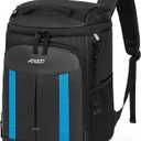 ANILD 30 Cans Cooler Backpack Soft Insulated Leak Proof for Men and Women, 2 Insulated Compartments Portable Backpack for Travel, Camping, Beach and Picnic