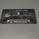 Rico Industries NCAA Carbon Fiber 12" x 6" Chrome All Over Automotive License Plate Frame for Car/Truck/SUV