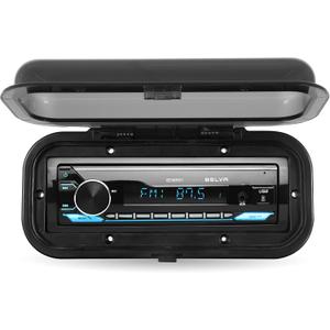 Belva BMRC1B Flip-Up Black Water-Resistant Marine Radio Cover/Radio Splash Guard