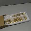 Metal Candle Holders for Candlesticks Taper Candlestick Holders Set Vintage Decorative Centerpiece Candelabra Tall Candle Stands (Gold, 2 Sets (6 pcs))