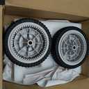CheeMuii 734-04018 Lawn Mower Wheel 2 Pcs 8" Push Mower Front Drive Wheel Replace for Troy Bilt TB240 734-04018B 12AV569Q597 734-04018A