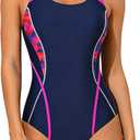 beautyin Women One Piece Athletic Lap Swimming Competition Racing Swimsuit