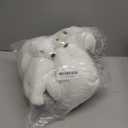 5 Pcs Large Christmas Polar Bear Decoration Set Christmas Tree Ornament White Polar Bear Stuffed Animal Plush Cuddly for Winter Tree Decoration