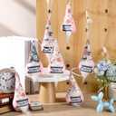 10 Set Gnome Tree Hanging Ornaments Gifts Bulk Pink Plush Hanging Tree Pendant Home Decoration for Holidays Party Favors, 5 Styles