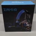 ZIUMIER Gaming Headset for PC, PS4, PS5, Xbox One, Xbox Series S/X, Switch, Noise Canceling Microphone, Stereo Surround Sound, 3.5mm Wired Gaming Headphones (Blue)