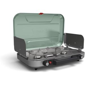 Coleman Cascade 328 3-Burner Camping Stove, Portable Cooktop with 28,000 BTUs, Matchless Lighting, & Dual Wind Guards, Great for Outdoor Cooking, Camping, Tailgating, Grilling, BBQs, & More
