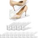 14 Pack Shoe Slot Organizer Space Saver, Adjustable 3-Height Levels Shoe Stacker for Closet Storage, Double-Layer Shoe Slots Rack Holder for Sneakers, Heels & Flats