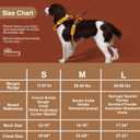 No Pull Dog Harness Medium Sized Dog,Stylish PU Leather Vest with Easy Control Handle,No Choke Front Clip with 2 Metal Leash Clips,Reflective & Adjustable for Walking,Red,Chest 22-29"