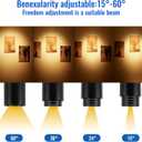 5CCT LED Track Lighting Heads Dimmable 20W 5CCT 2700K/3000k/3500k/4000k/5000k,Versatile H Track Lighting Heads,Zoomable Beam 15° to 60° Ideal for Accent Art and Task Lighting, (Black, 4 Pack)