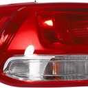 Halogen Tail Light Assembly for KIA Sorento 2016 2017 2018 Left Driver Side Rear Outer Tail Lamp Replacement Clear & Red Lens 92401C6000 (Left Driver Side)
