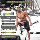 Weighted Cordless Battle Ropes for Home Gym: 2026 Upgraded 3-in-1 Function Portable Battle Ropes for HIIT Workouts, & Muscle Training, Low-Impact Cardio Training for Men & Women (Green Handle)