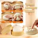 2 Pcs Large Dumpling Squishy Mystery Box, Squishies Dumplings Squeeze Stress Balls for Kids & Adults, Slow Rising Squishy Sensory Fidget Toys for Anxiety Relief (White)
